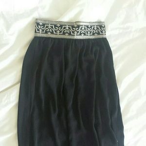 Black maxi skirt
